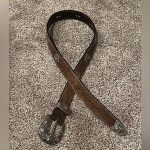 Ariat brown leather belt